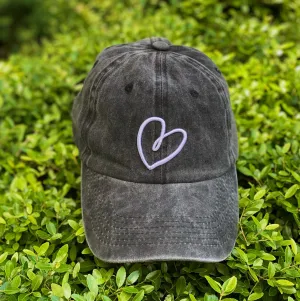 Heart Denim Cap