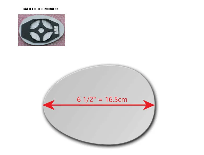 Heated Mirror Glass With Plastic Backing Plate Attached  for MINI Cooper 2007 - 2015