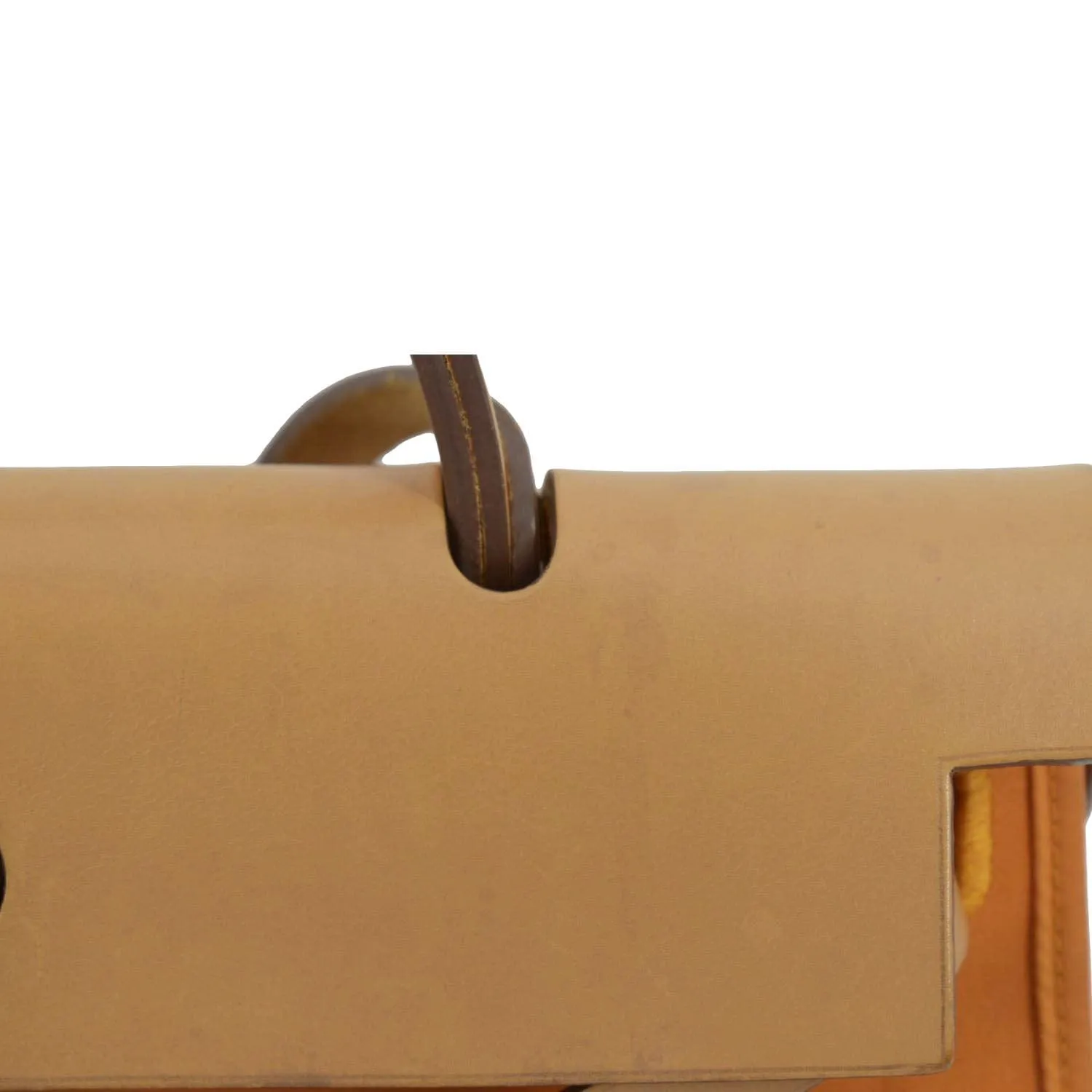 HERMES Herbag Canvas Shoulder Bag Orange