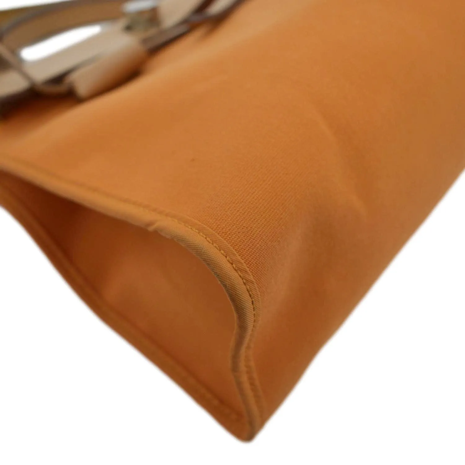 HERMES Herbag Canvas Shoulder Bag Orange