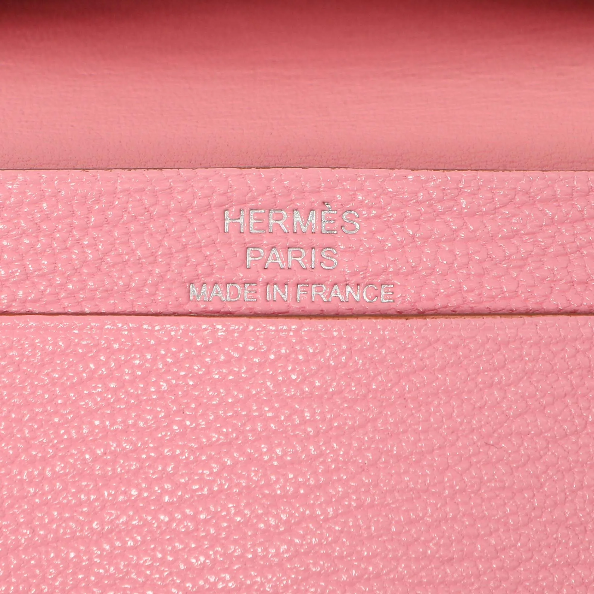 Hermes Rose Confetti Chevre Mysore Bearn Card Holder Wallet