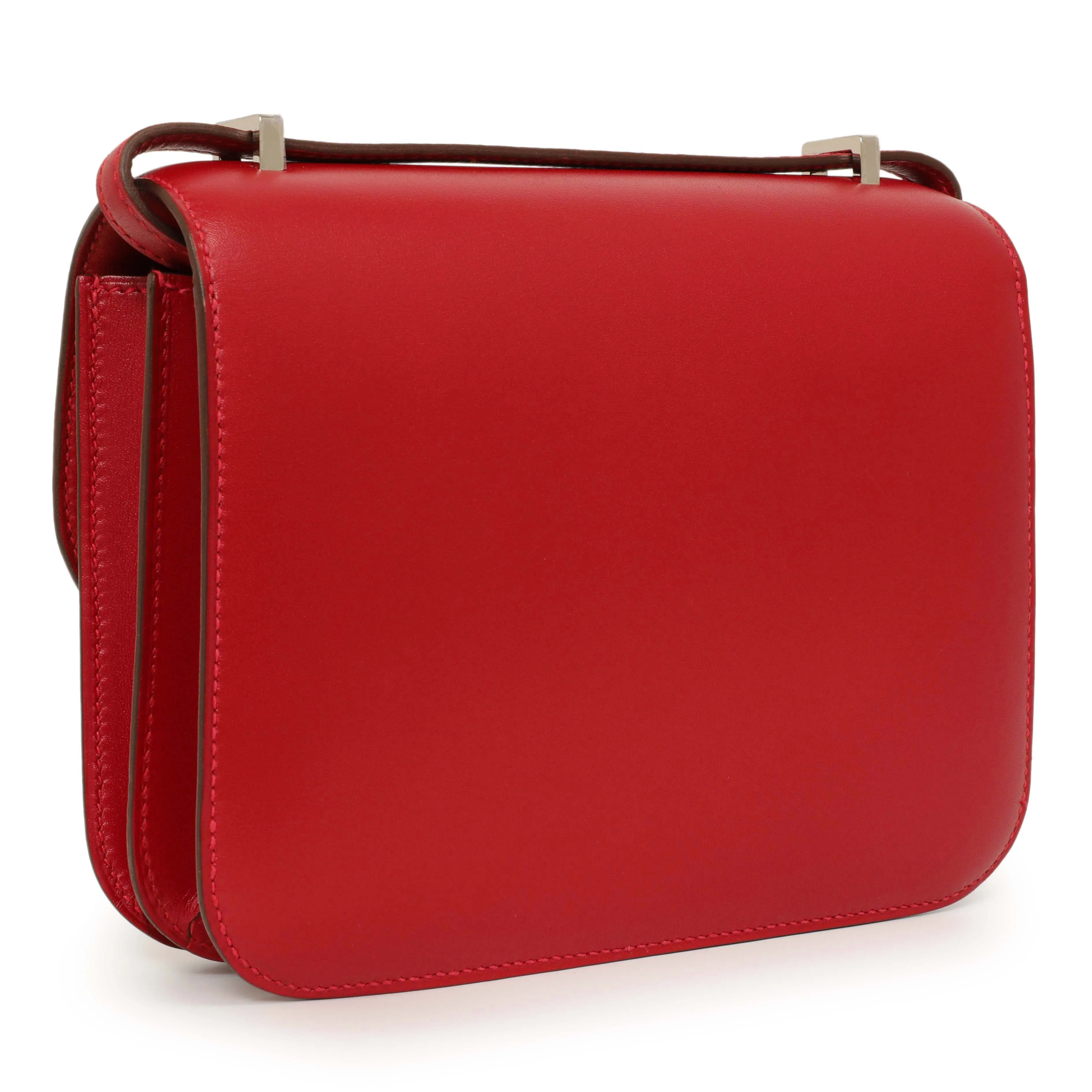 Hermes Rouge Vif Tadelakt Constance 18