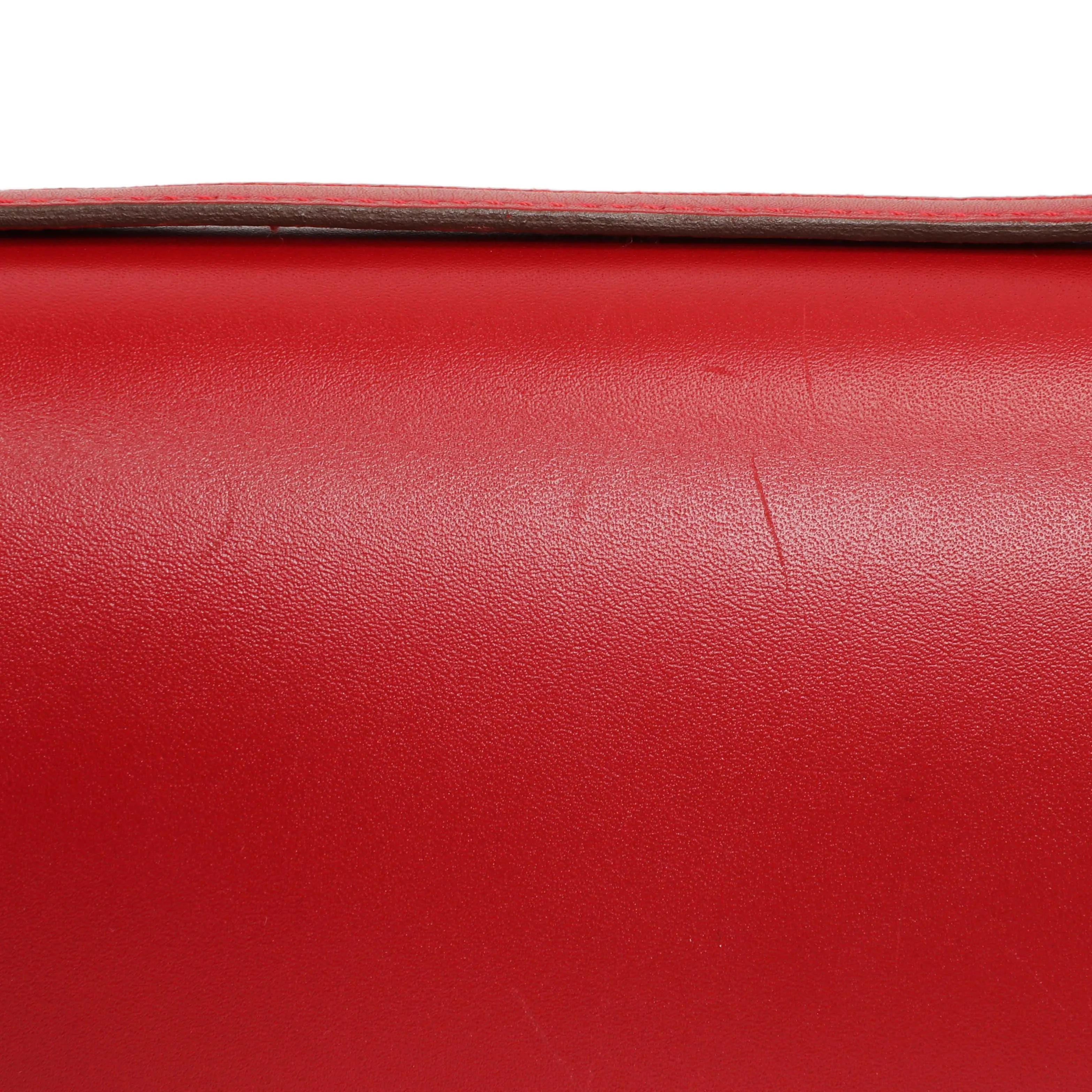 Hermes Rouge Vif Tadelakt Constance 18