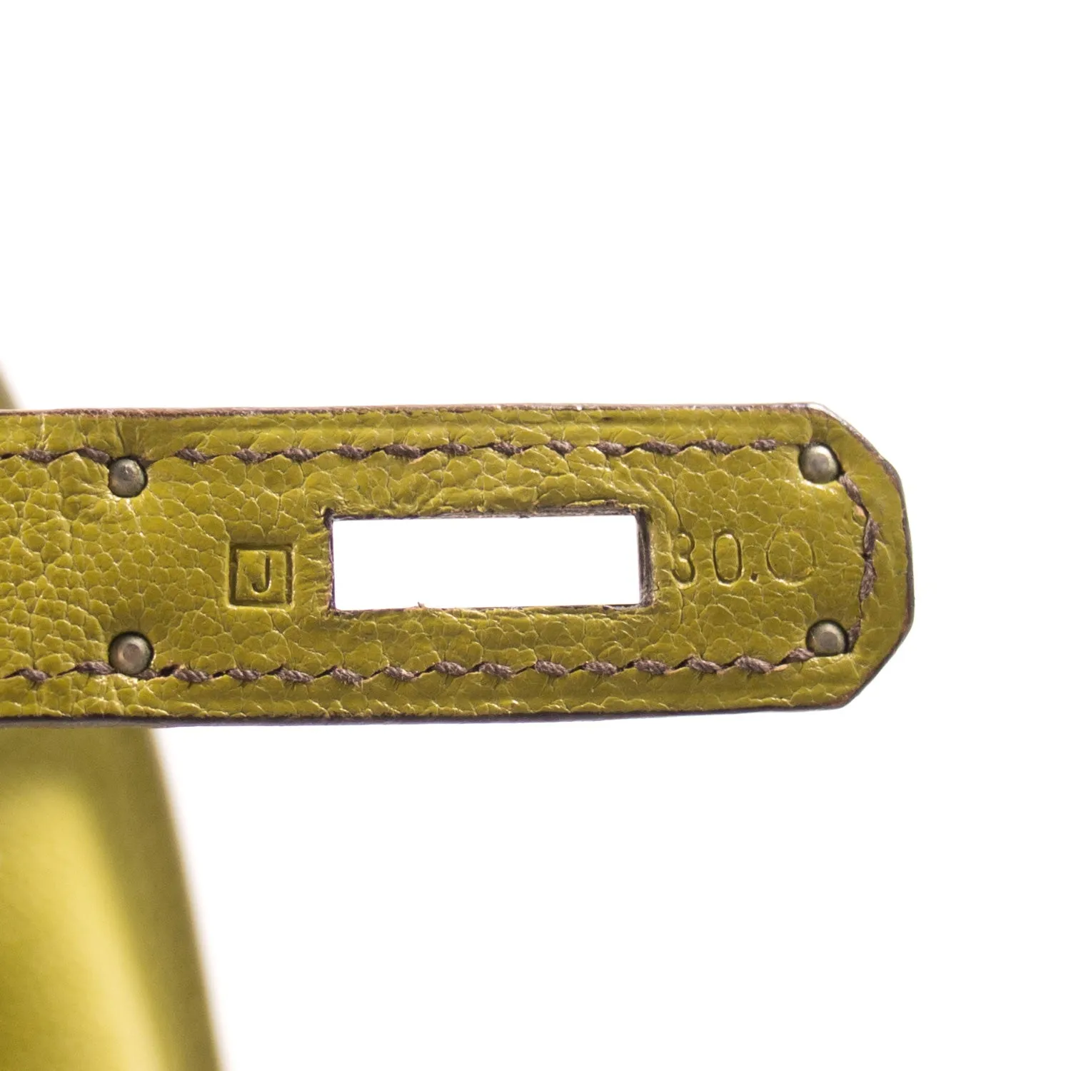 Hermès Kelly 32 Sellier Vert Anis Chevre Mysore