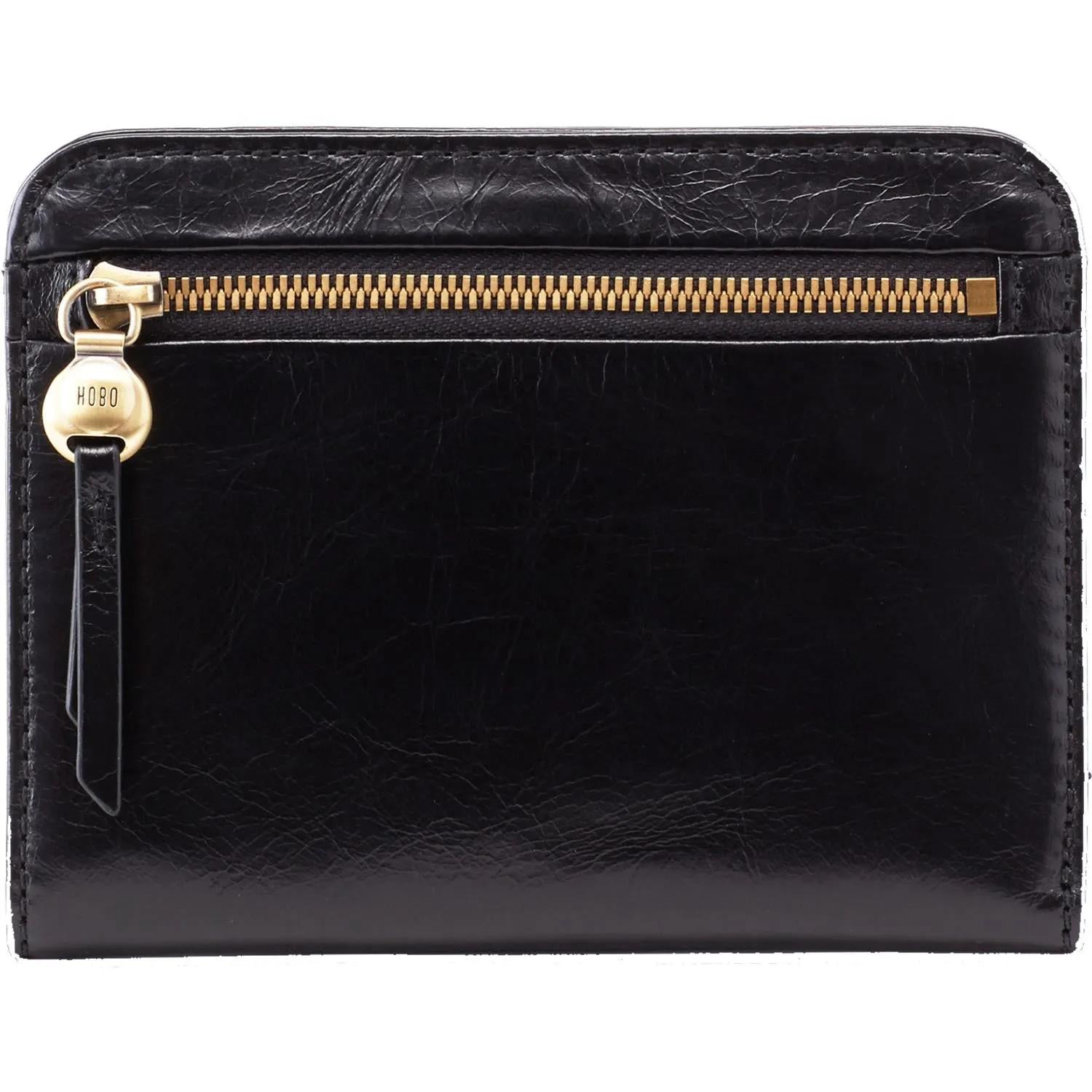 Hobo Catch Wallet Black Vintage Hide Leather