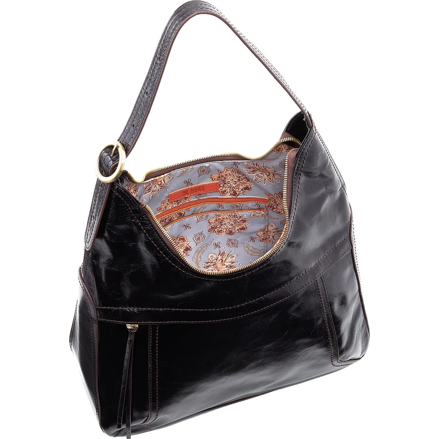Hobo Fortune Black Vintage Hide Leather