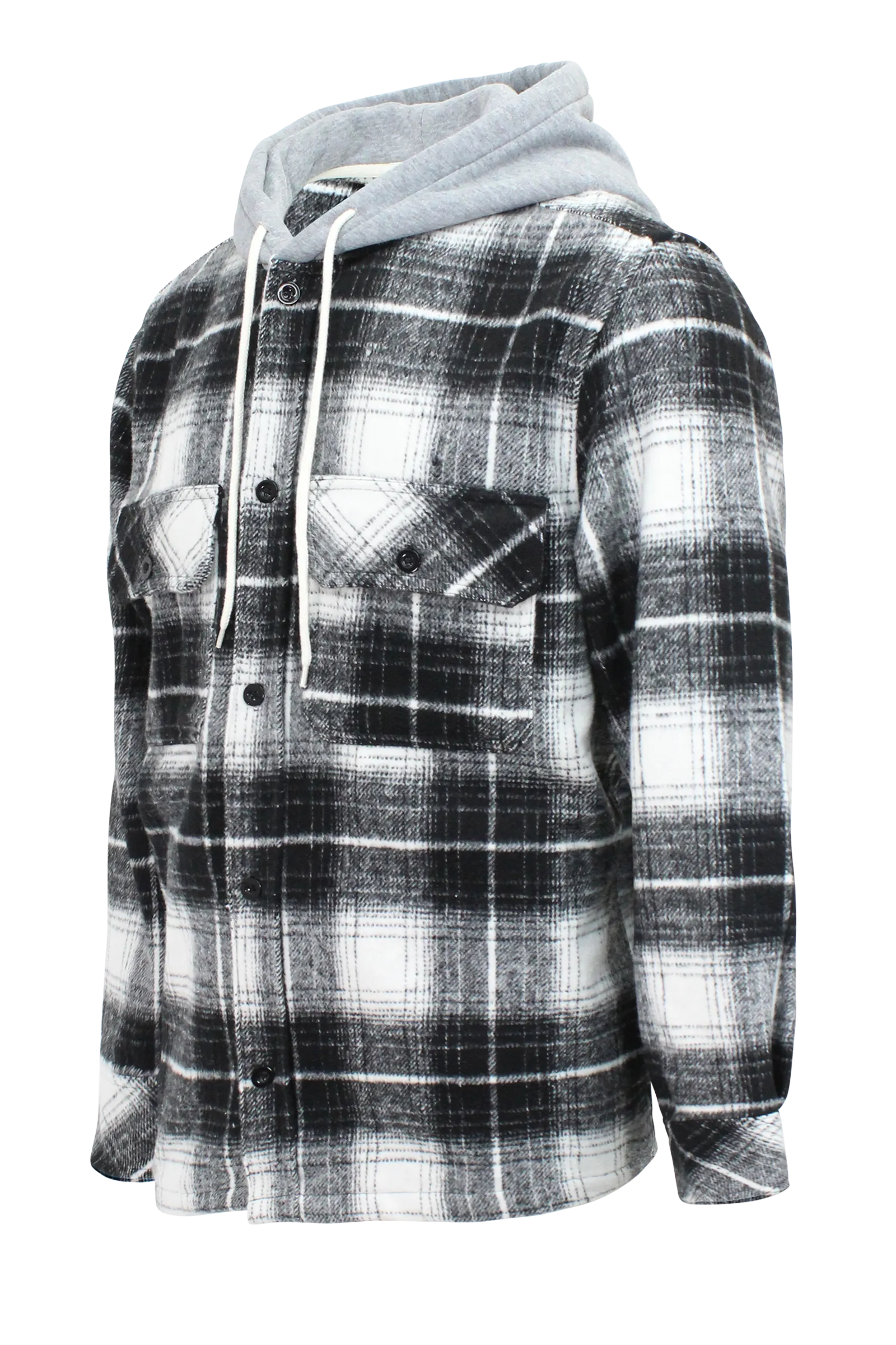 Hooded Flannel Overshirt