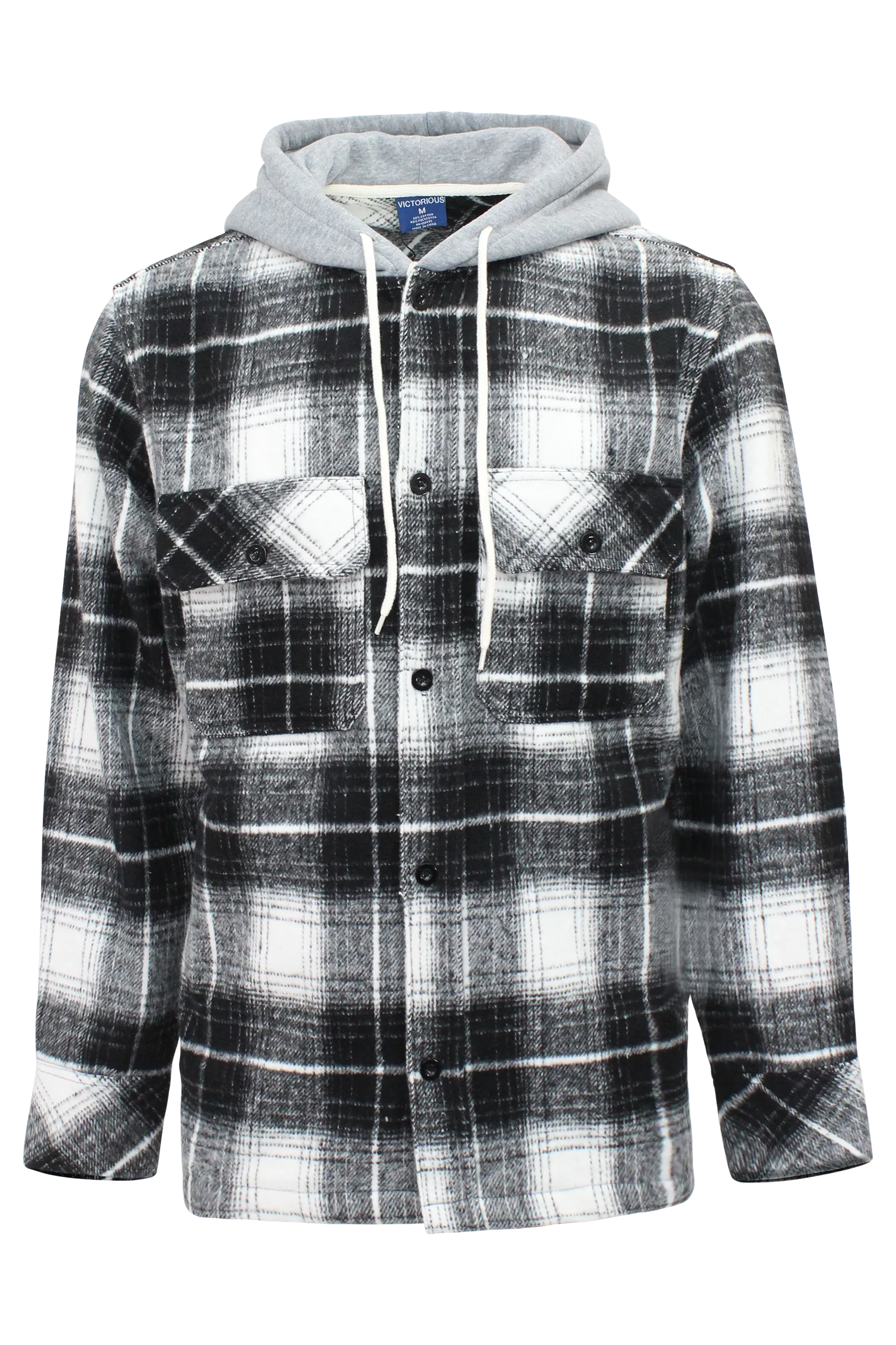 Hooded Flannel Overshirt