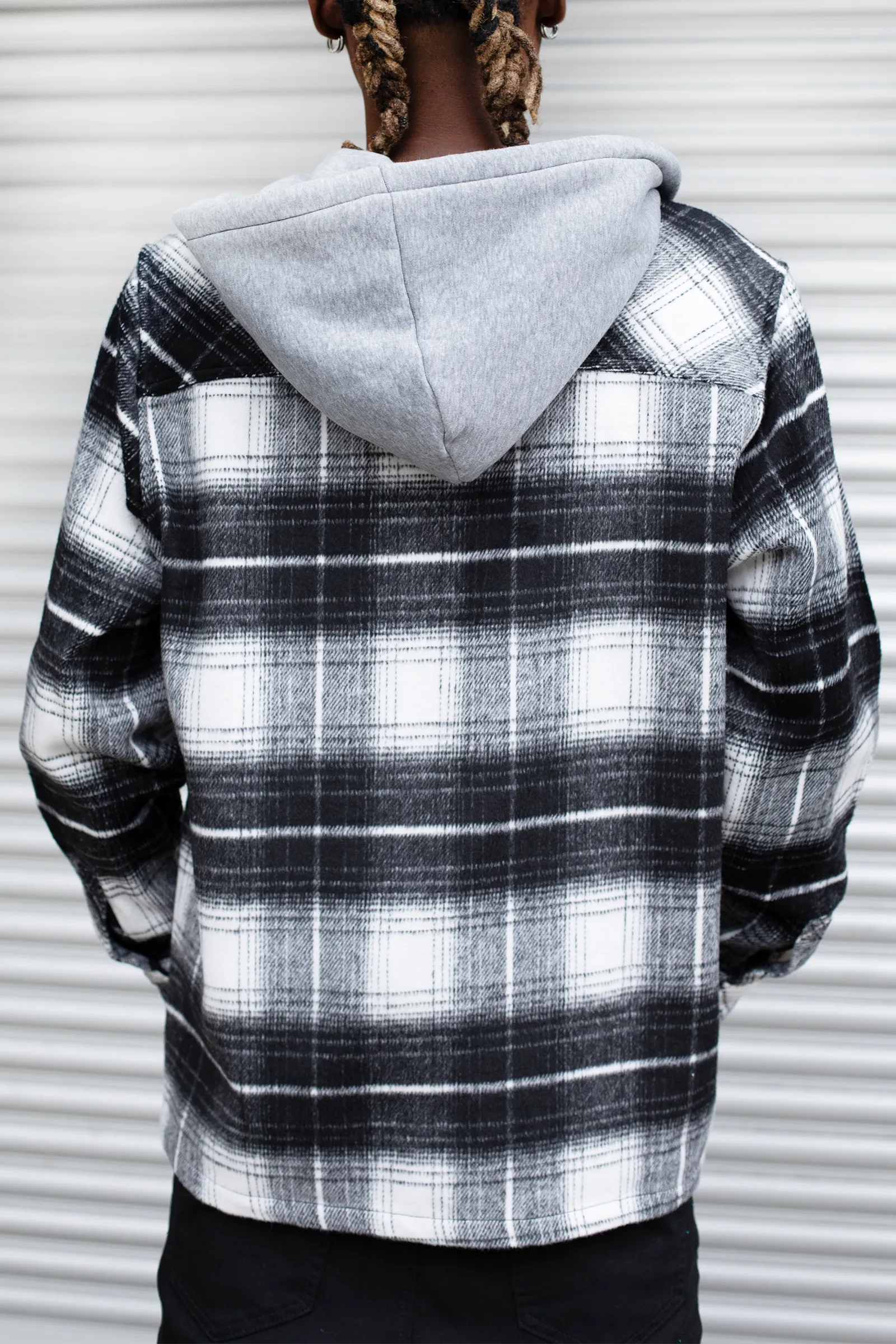 Hooded Flannel Overshirt