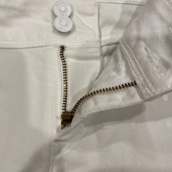Hudson Collin Flap Skinny White Jean Size 26