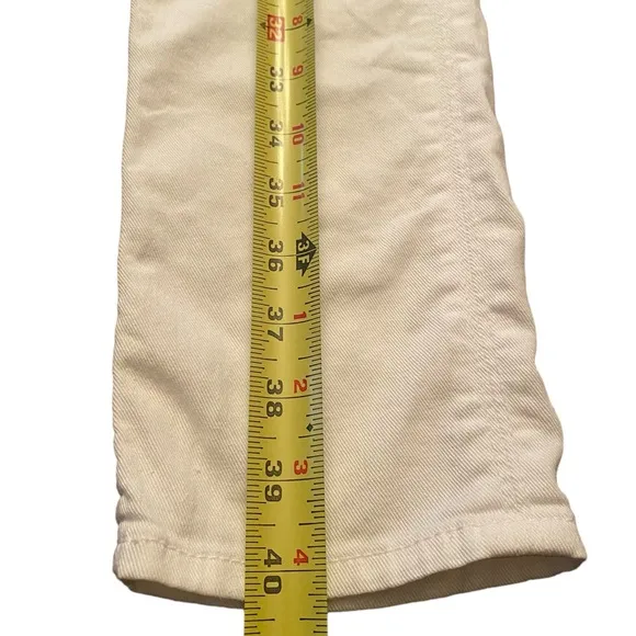 Hudson Collin Flap Skinny White Jean Size 26