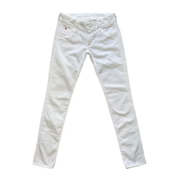 Hudson Collin Flap Skinny White Jean Size 26