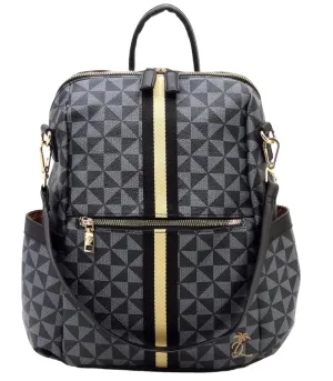 Island Drip Manulua Striped Convertible Backpack