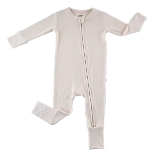 Ivory Ribbed Convertible Romper- Final Sale
