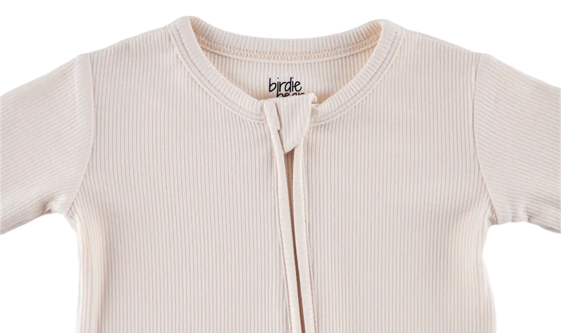 Ivory Ribbed Convertible Romper- Final Sale