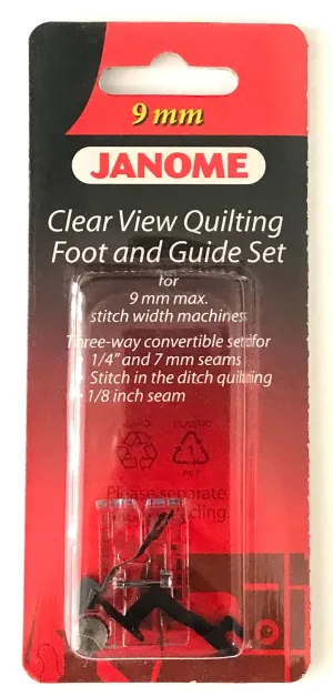 Janome Clear View Quilting Foot & Guide Set - For 9mm Max Stitch Width Machines   #202089005 - 10 LEFT!