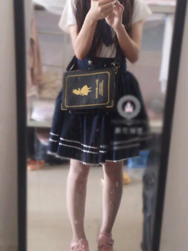Japanese Lolita Alice in wonderland book purse