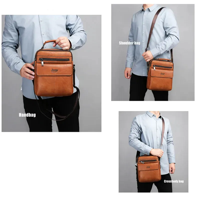 JEEP Men’s Crossbody Shoulder Bag – Rugged Sophistication Meets Functionality