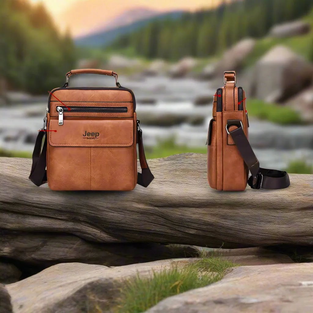JEEP Men’s Crossbody Shoulder Bag – Rugged Sophistication Meets Functionality