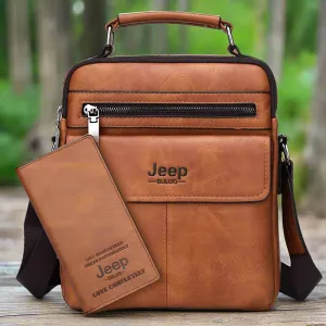 JEEP Men’s Crossbody Shoulder Bag – Rugged Sophistication Meets Functionality