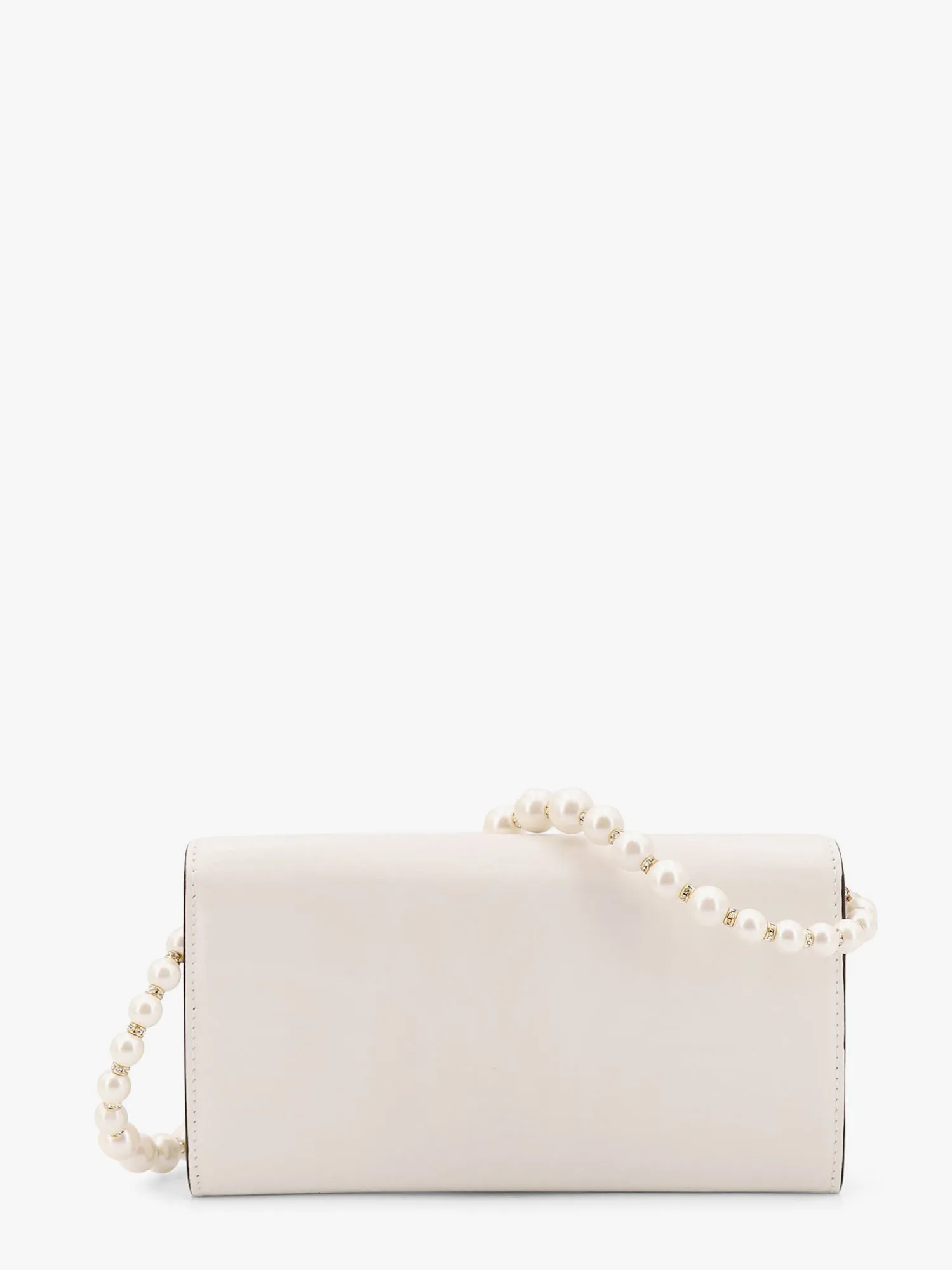 Jimmy Choo Avenue Leather Shoulder Bag With Frontal Monogram