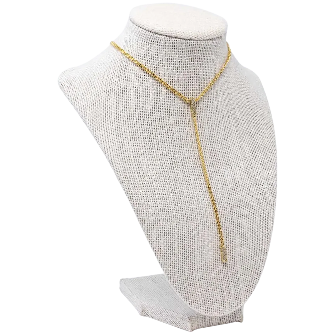 Juju Pave Lariat *gold   silver*