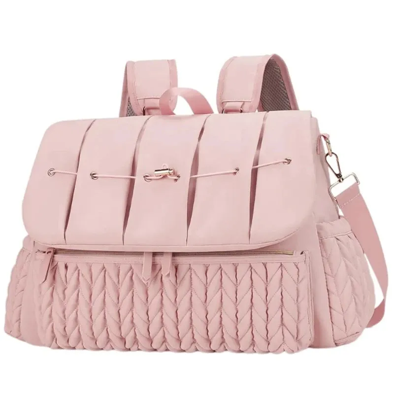 Kawaii Convertible Diaper Bag 🎒✨ | Stylish Backpack with Changing Pad & Ample Storage for Trendy Moms 🍭💕