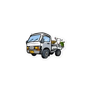 Kei Truck and Goat Waterproof Sticker