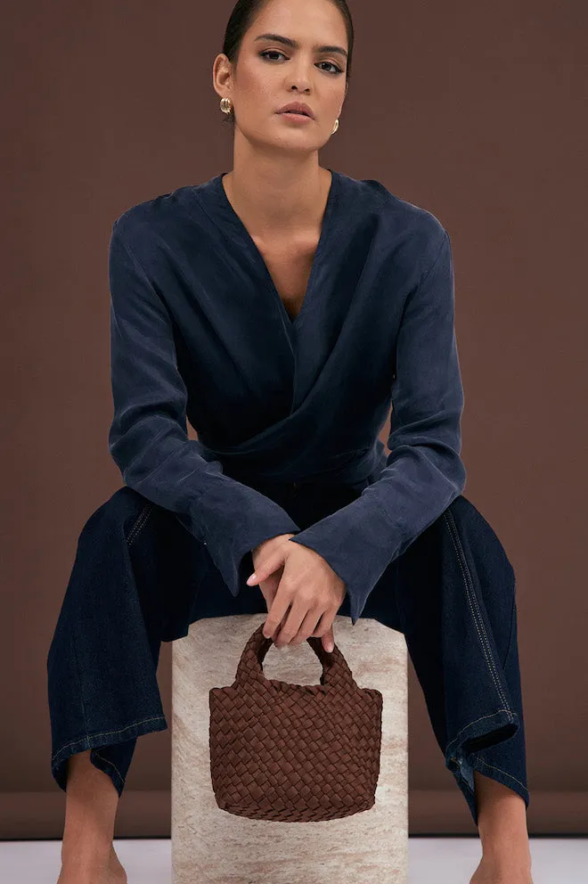 Keira Neoprene Woven Mini Bag with Pouch
