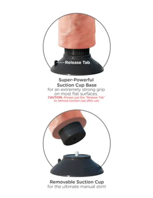 King 10" Vibrating - Flesh