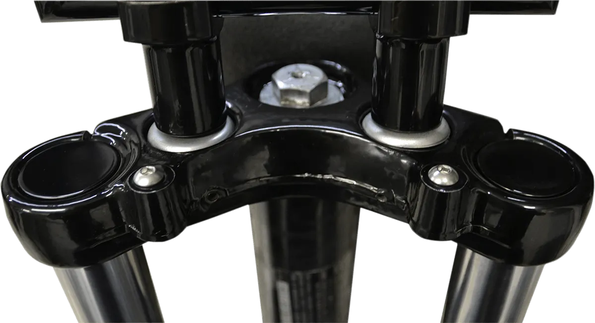 LA Choppers LA-7504-39B Flush-Mount Fork Caps - 39mm - Gloss Black