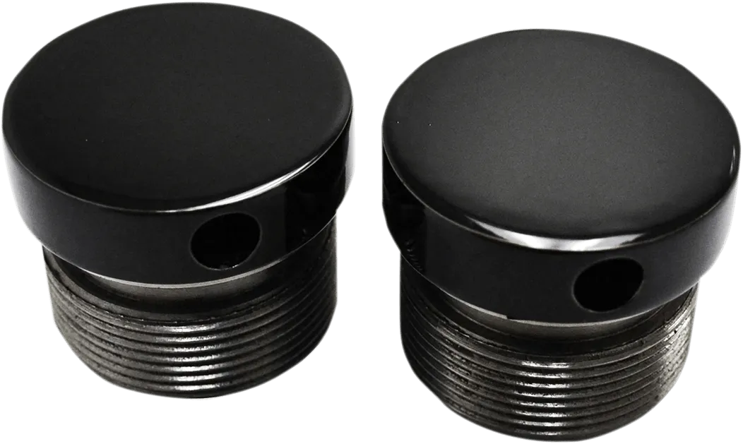 LA Choppers LA-7504-39B Flush-Mount Fork Caps - 39mm - Gloss Black