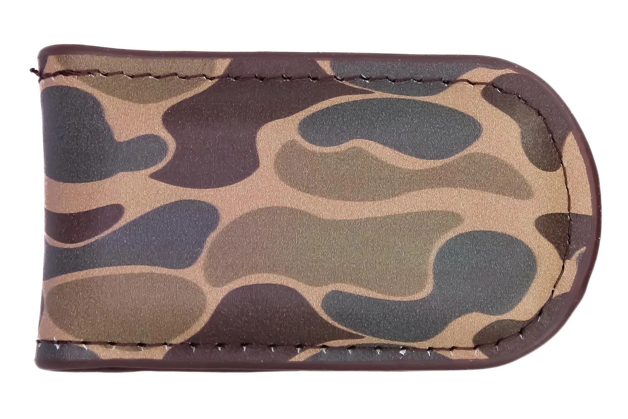 Lab Men's Old School Camo Leather Money Clip.