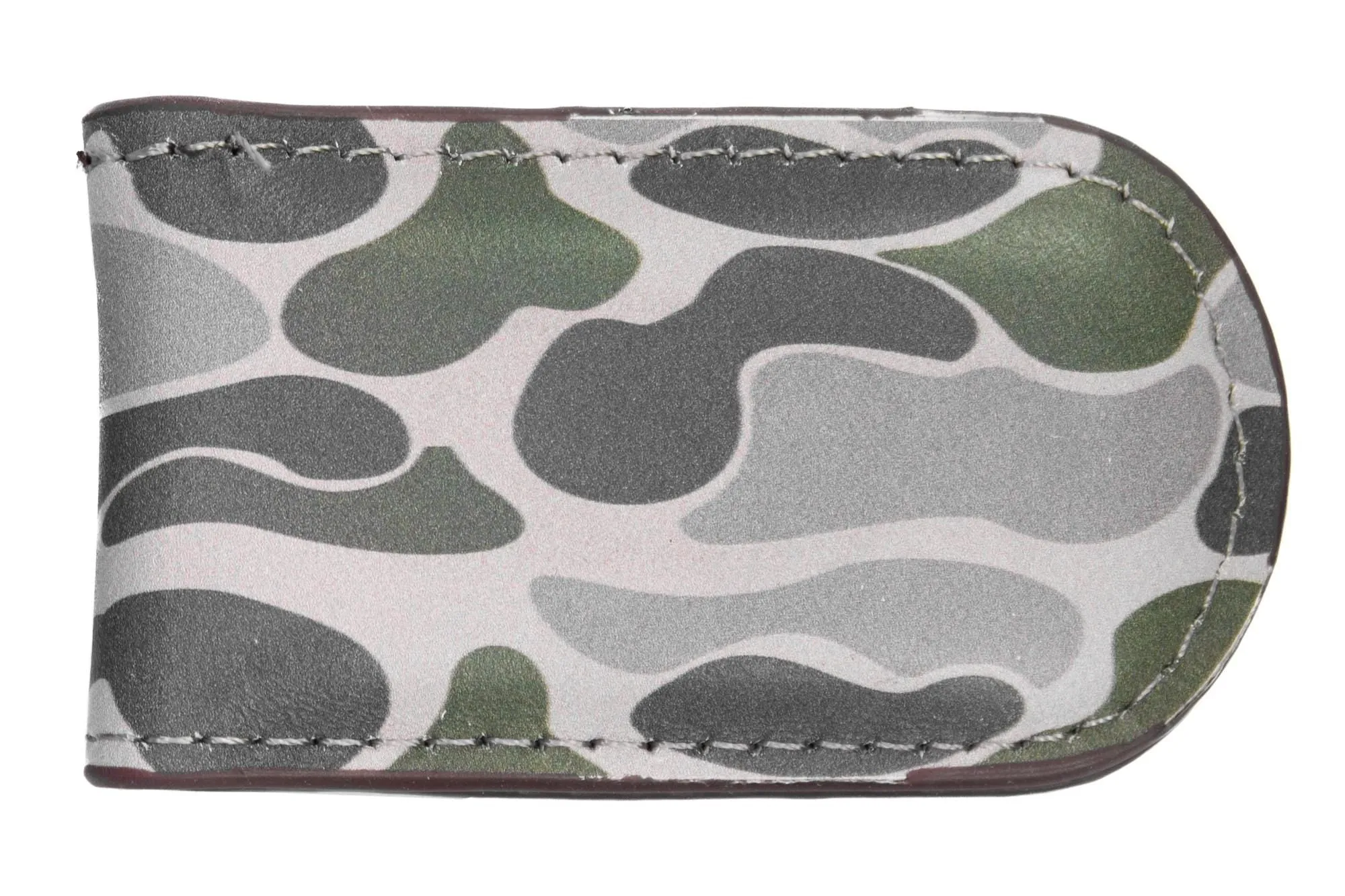 Lab Men's Old School Camo Leather Money Clip.