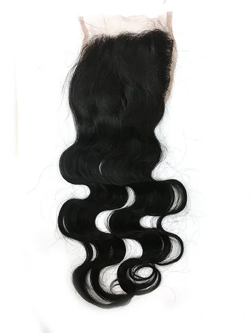 Lace Front Closure 4x4" with Bodywave Hair 16"