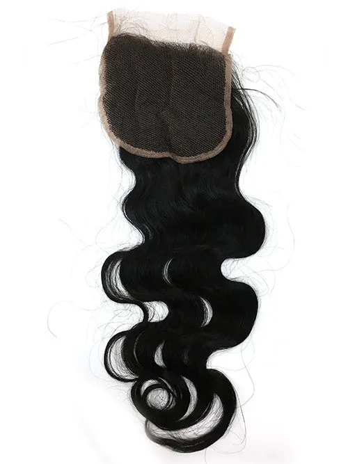 Lace Front Closure 4x4" with Bodywave Hair 16"