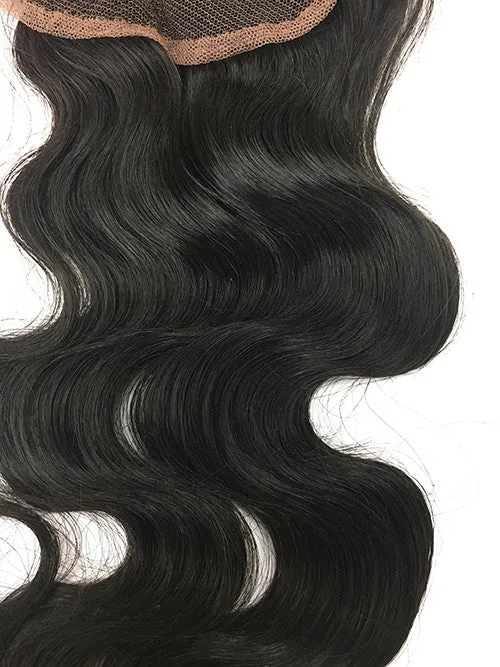 Lace Front Closure 4x4" with Bodywave Hair 16"