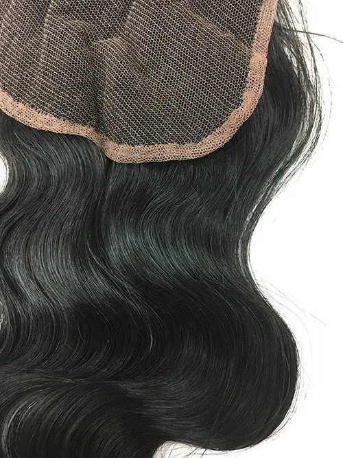 Lace Front Closure 4x4" with Bodywave Hair 16"