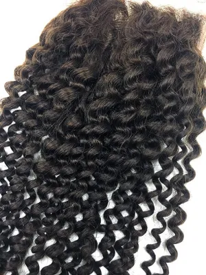 Lace Front Closure 4x4" with Kinky Curly Hair 16"