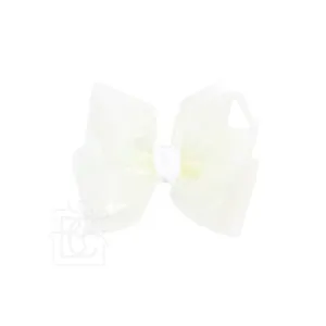 Large Waterproof Double Knot Hair Bow on Clippie