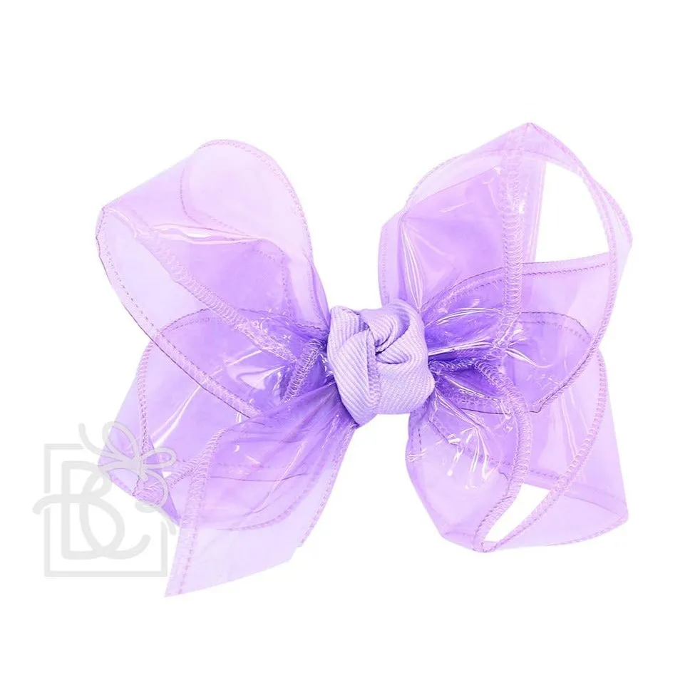Large Waterproof Double Knot Hair Bow on Clippie