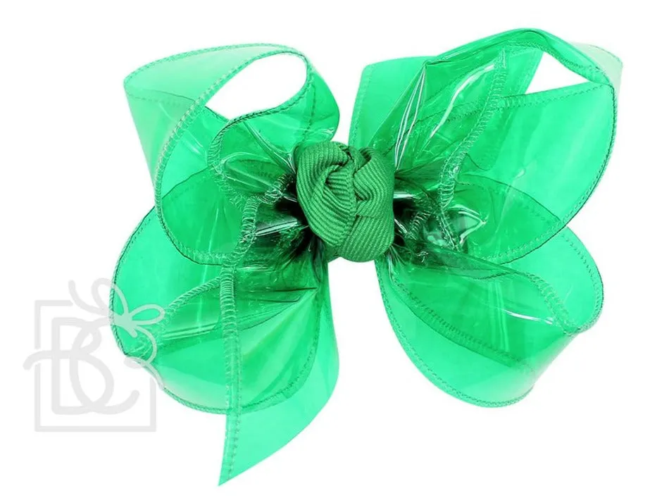 Large Waterproof Double Knot Hair Bow on Clippie