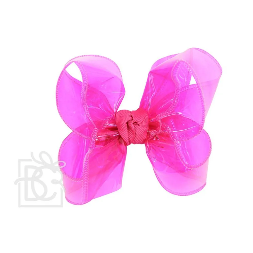 Large Waterproof Double Knot Hair Bow on Clippie