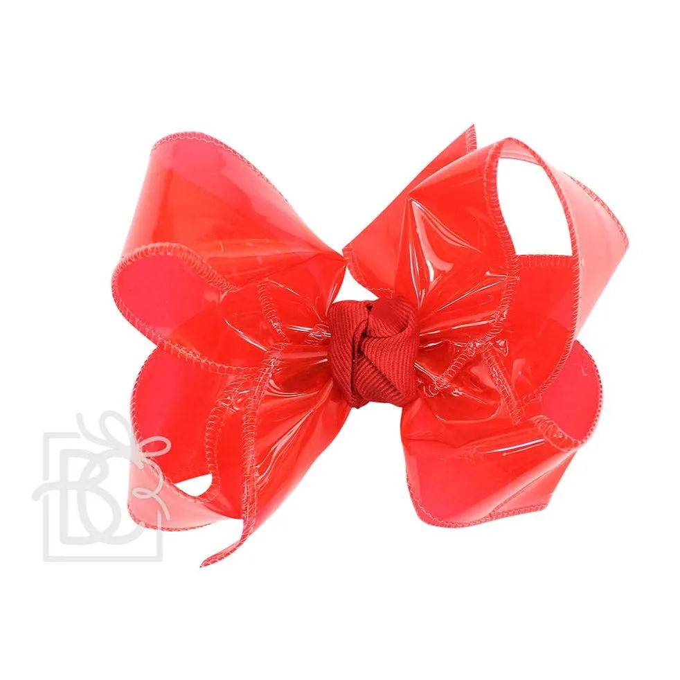 Large Waterproof Double Knot Hair Bow on Clippie