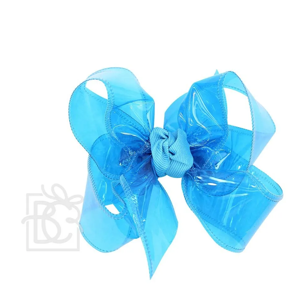 Large Waterproof Double Knot Hair Bow on Clippie