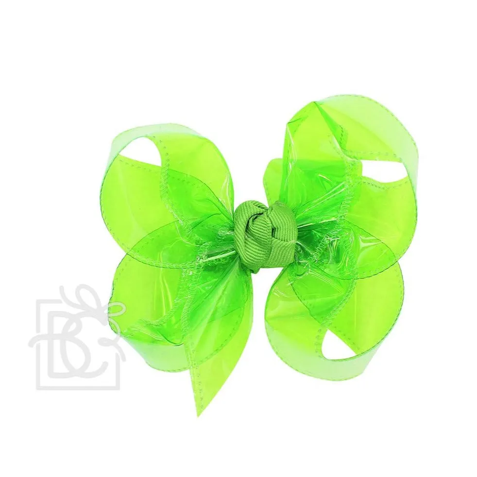 Large Waterproof Double Knot Hair Bow on Clippie