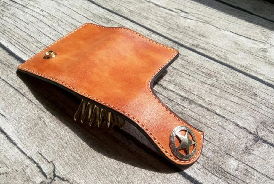 Leather Pattern Leather Key Wallet Pattern Biker Wallet Leather Craft Pattern Leather Templates