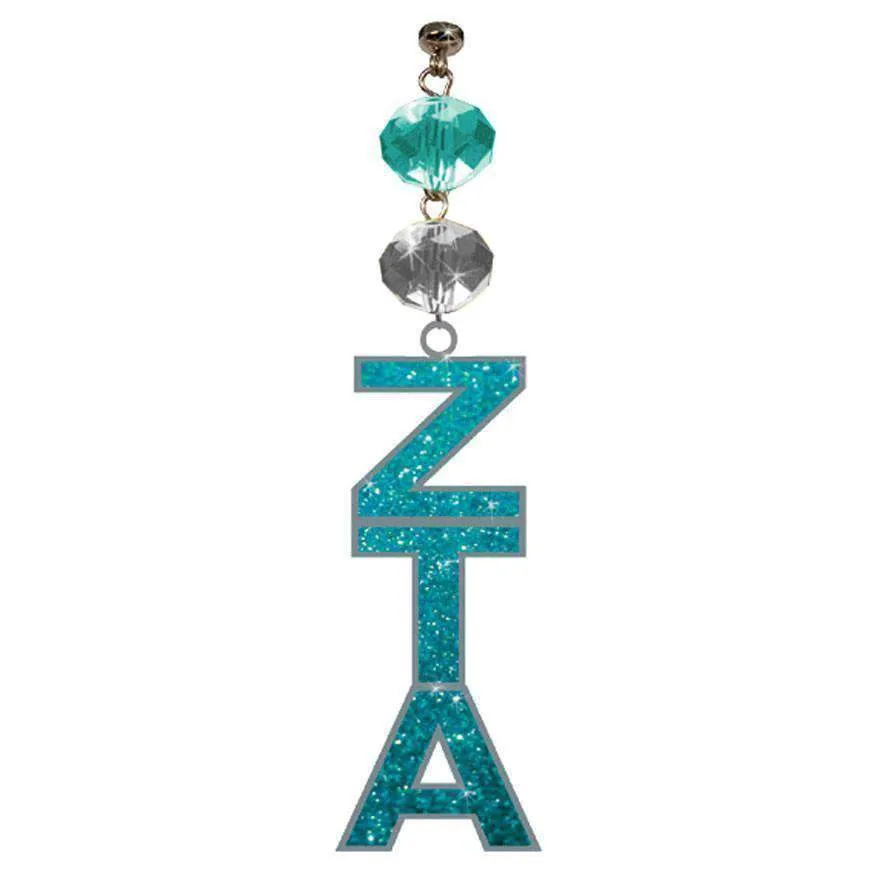 Logo Bling - Zeta Tau Alpha - Magnetic Ornament (Set of 3)