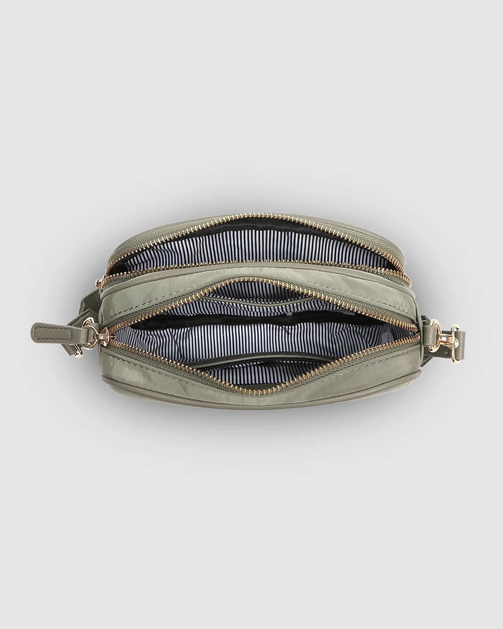 LOUENHIDE Cali Nylon Crossbody Bag - Khaki