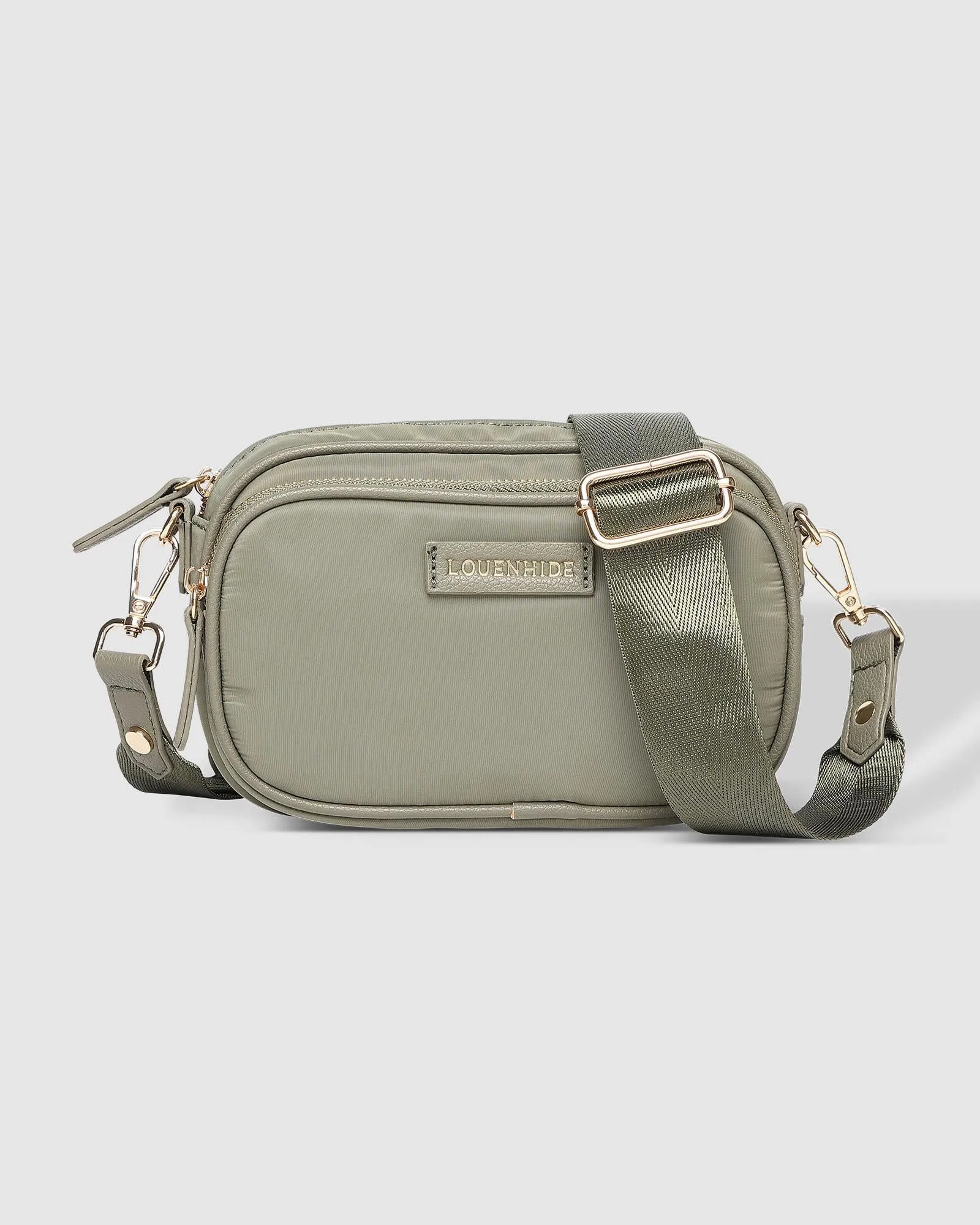 LOUENHIDE Cali Nylon Crossbody Bag - Khaki